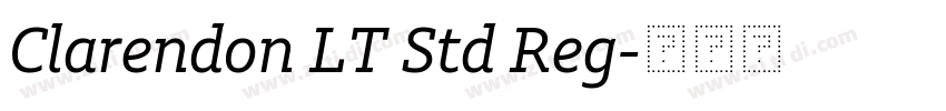 Clarendon LT Std Reg字体转换